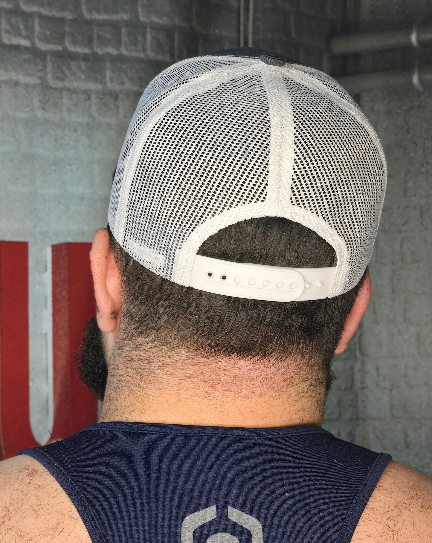 Brute Co Round Blue and Orange Logo Snapback