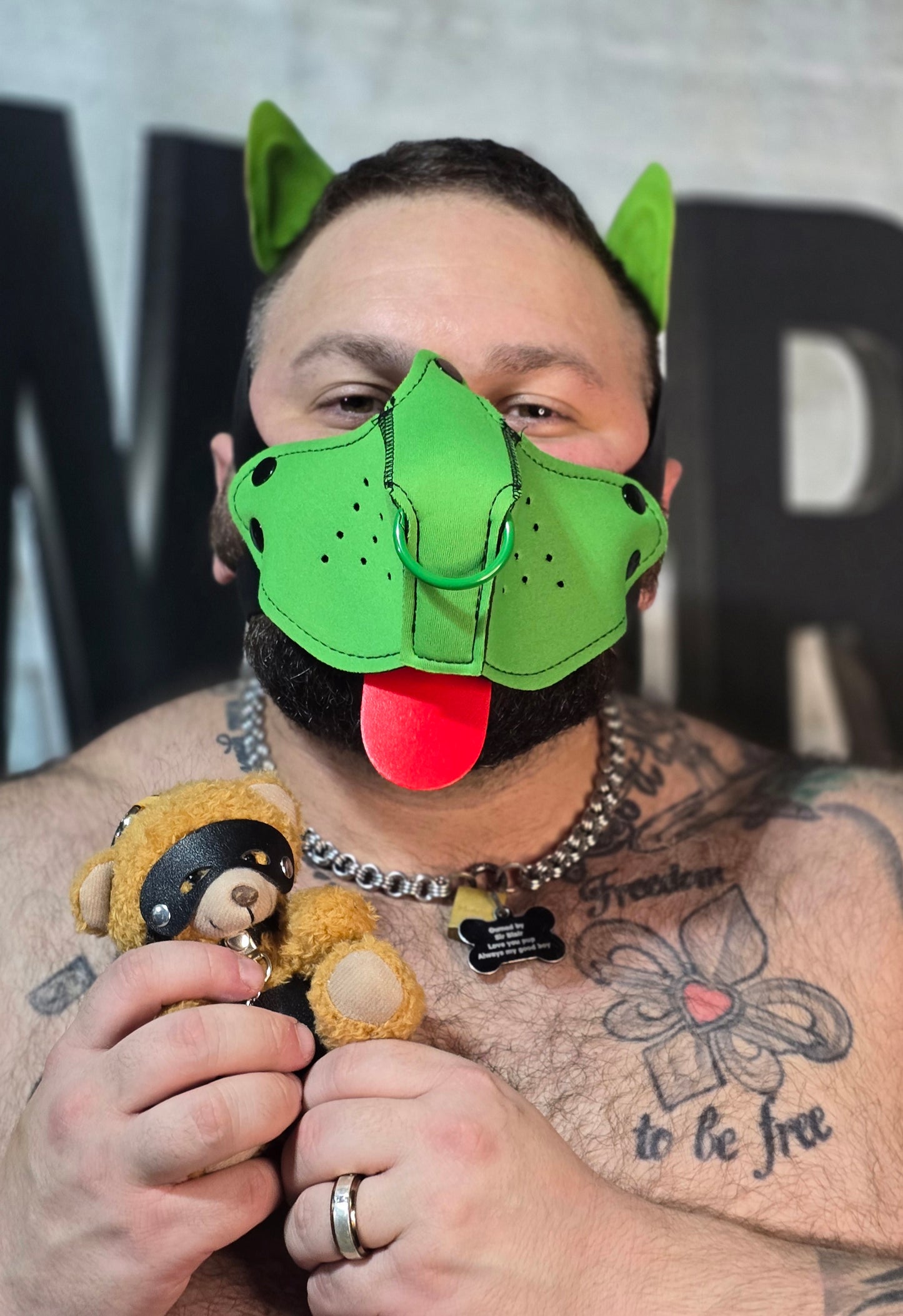 "Good Boy" Green Puppy Hood