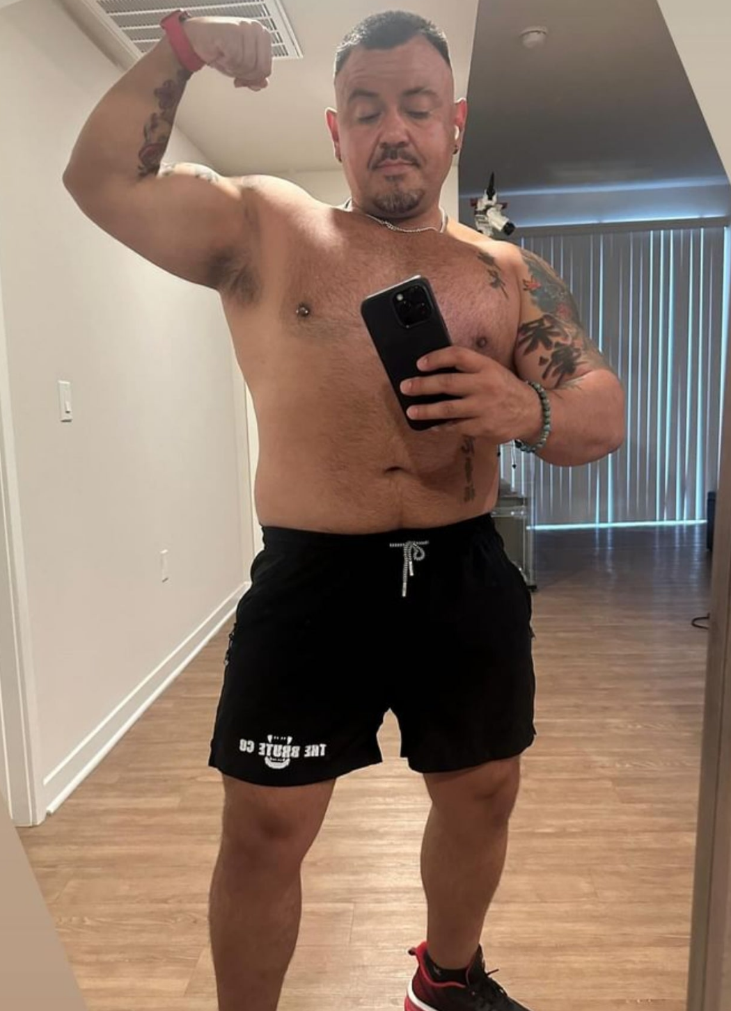 Black "The Brute Co Logo" Lifting Shorts