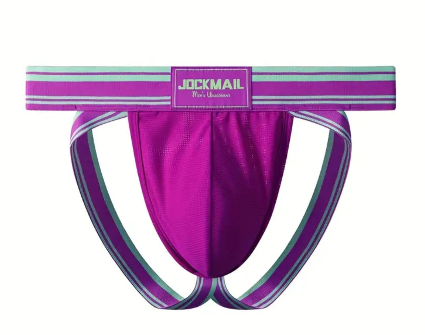 Purple & Green Jockmail Jockstrap