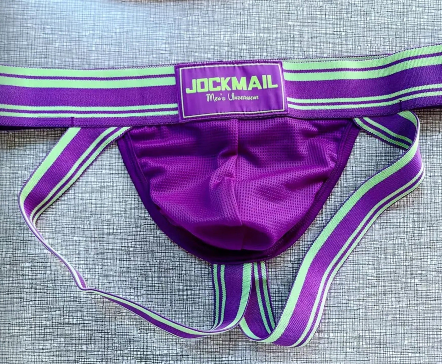 Purple & Green Jockmail Jockstrap