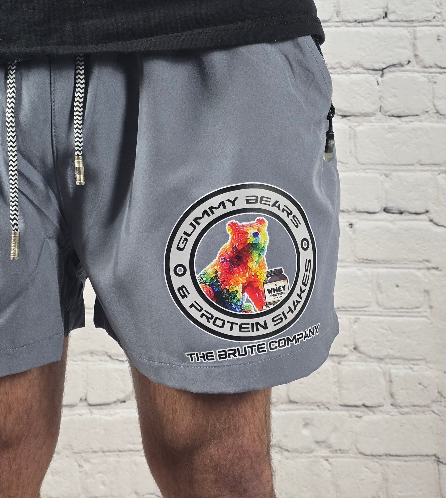 "GUMMY BEAR & PROTEIN SHAKES" Shorts