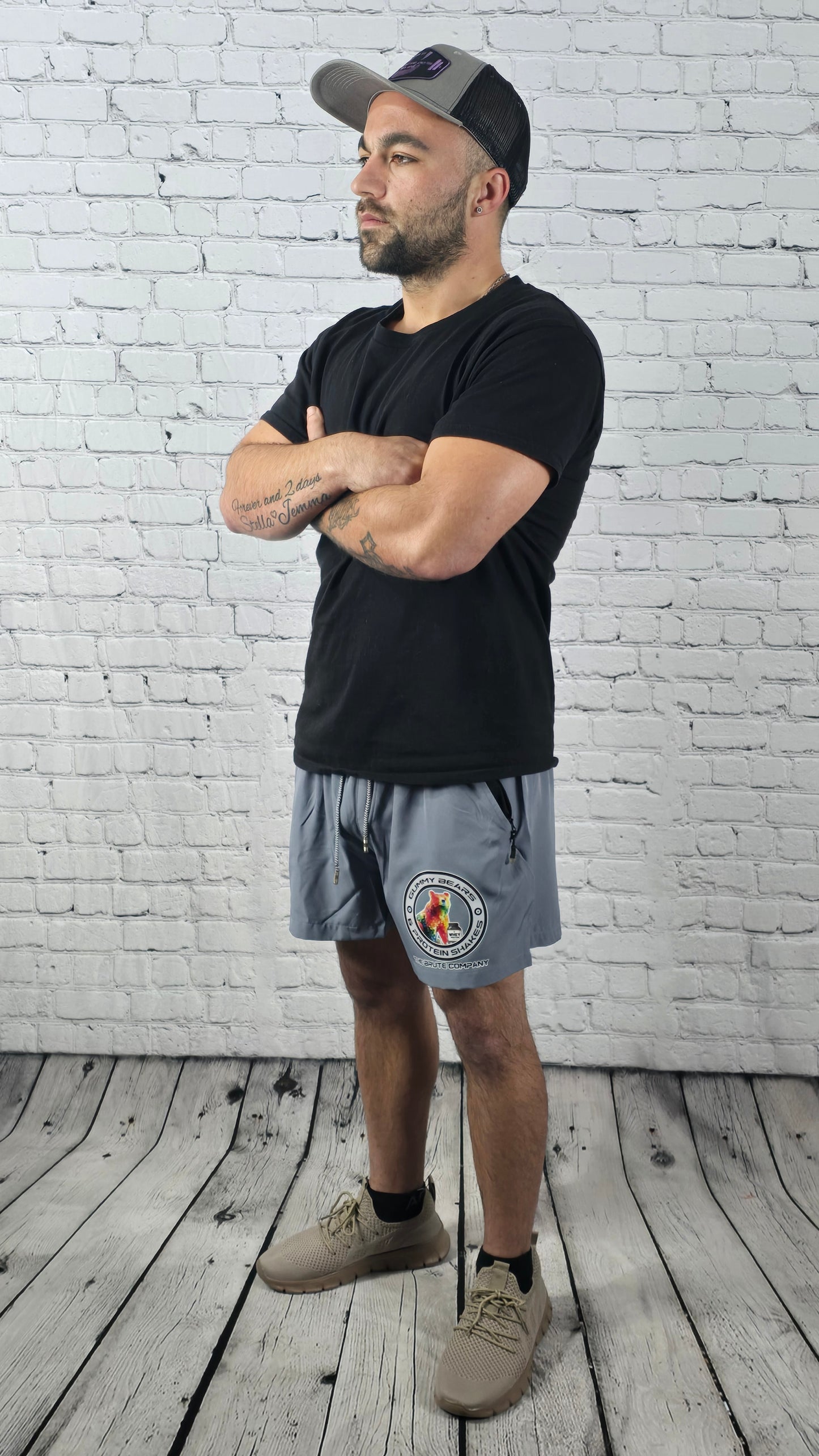 "GUMMY BEAR & PROTEIN SHAKES" Shorts