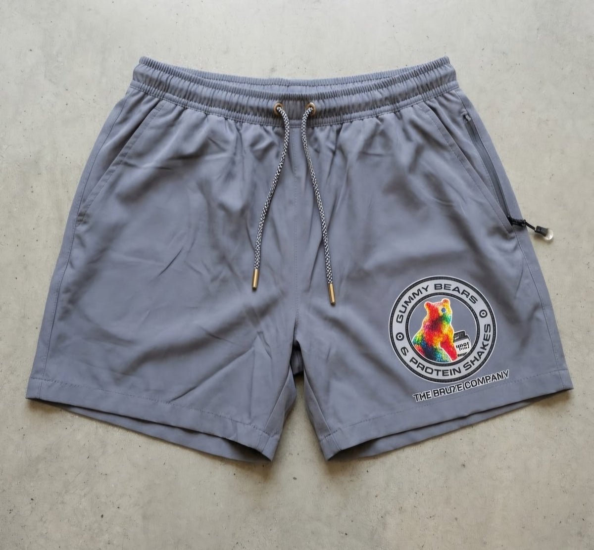 "GUMMY BEAR & PROTEIN SHAKES" Shorts