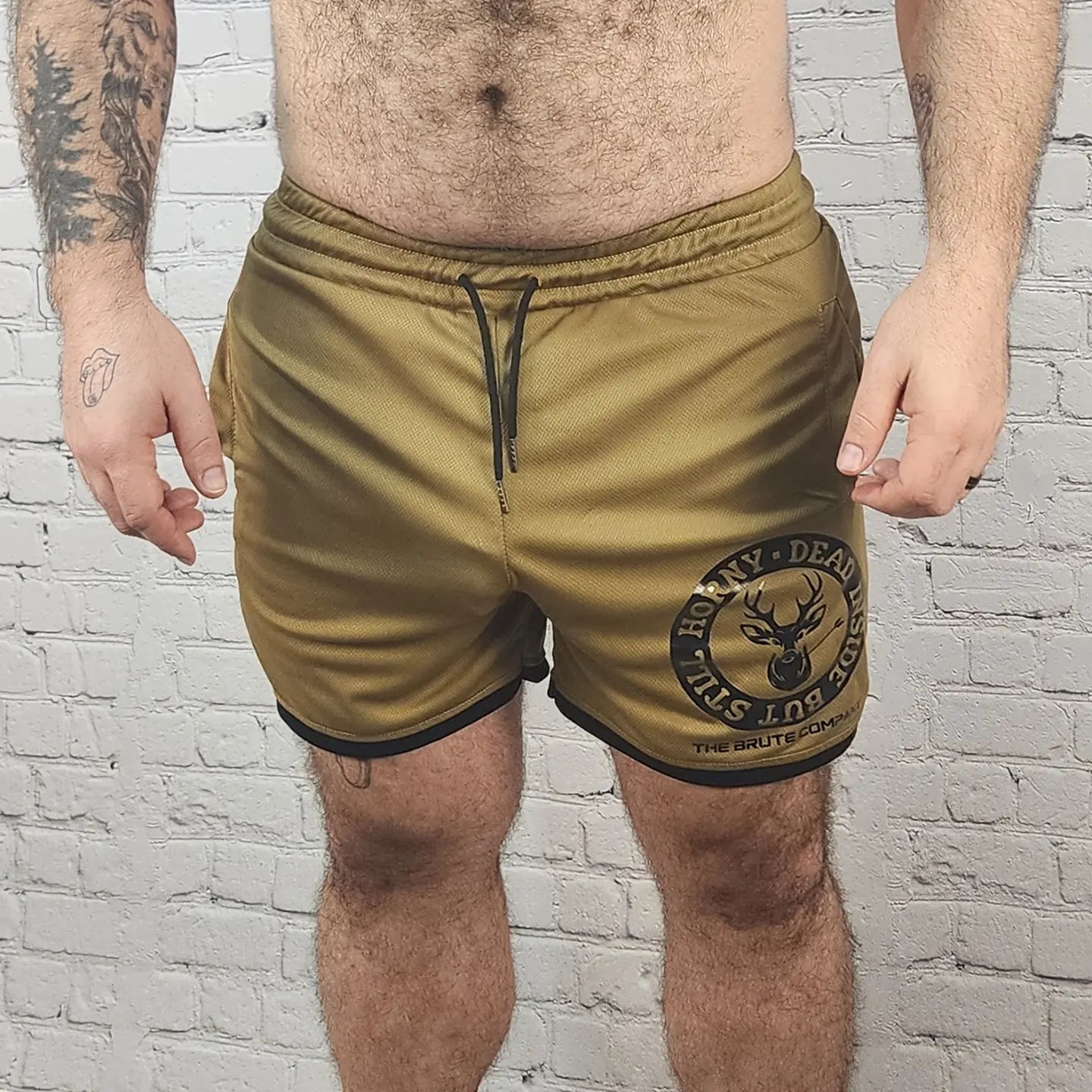 Brute Co Dead Inside But Still Horny Lifting Shorts