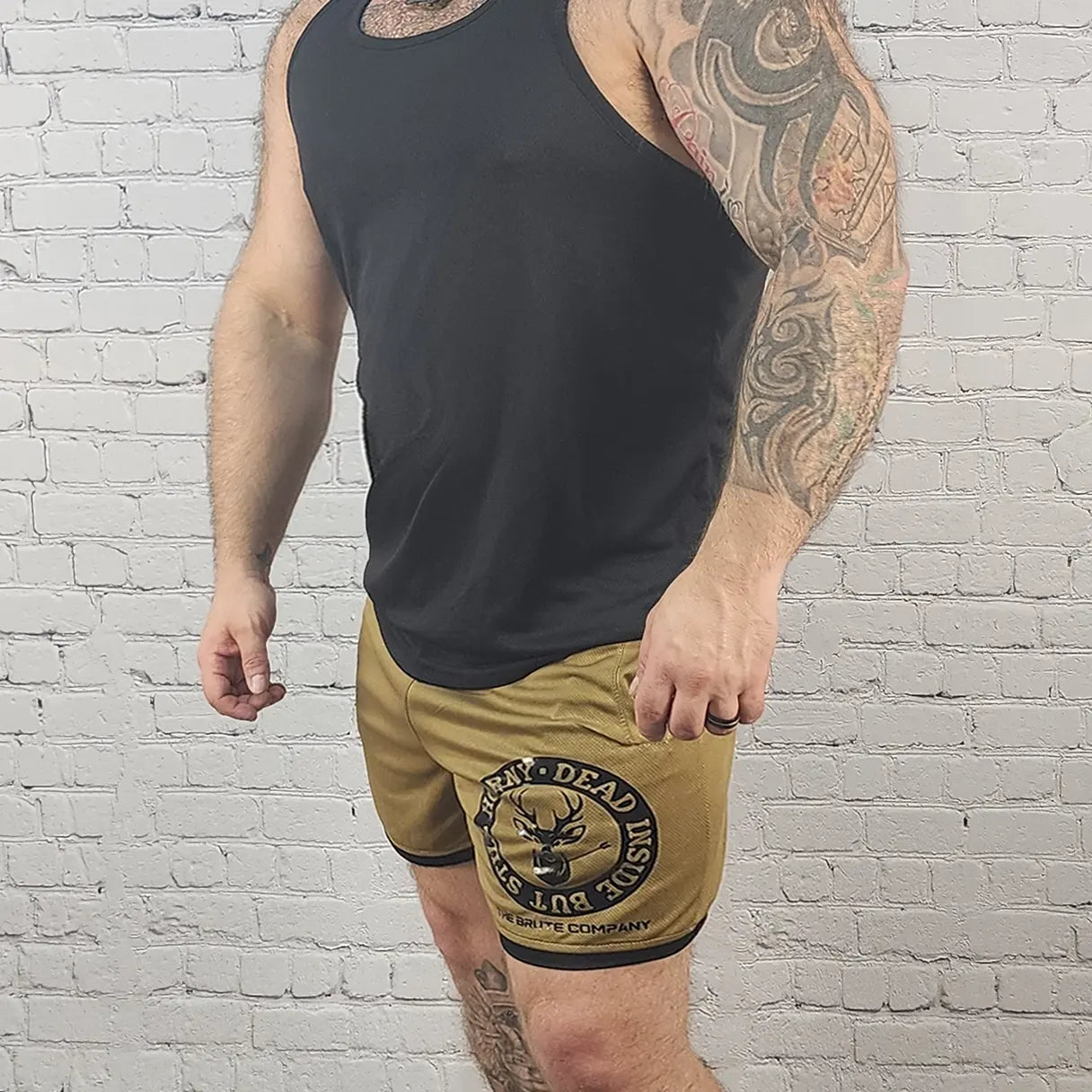 Brute Co Dead Inside But Still Horny Lifting Shorts