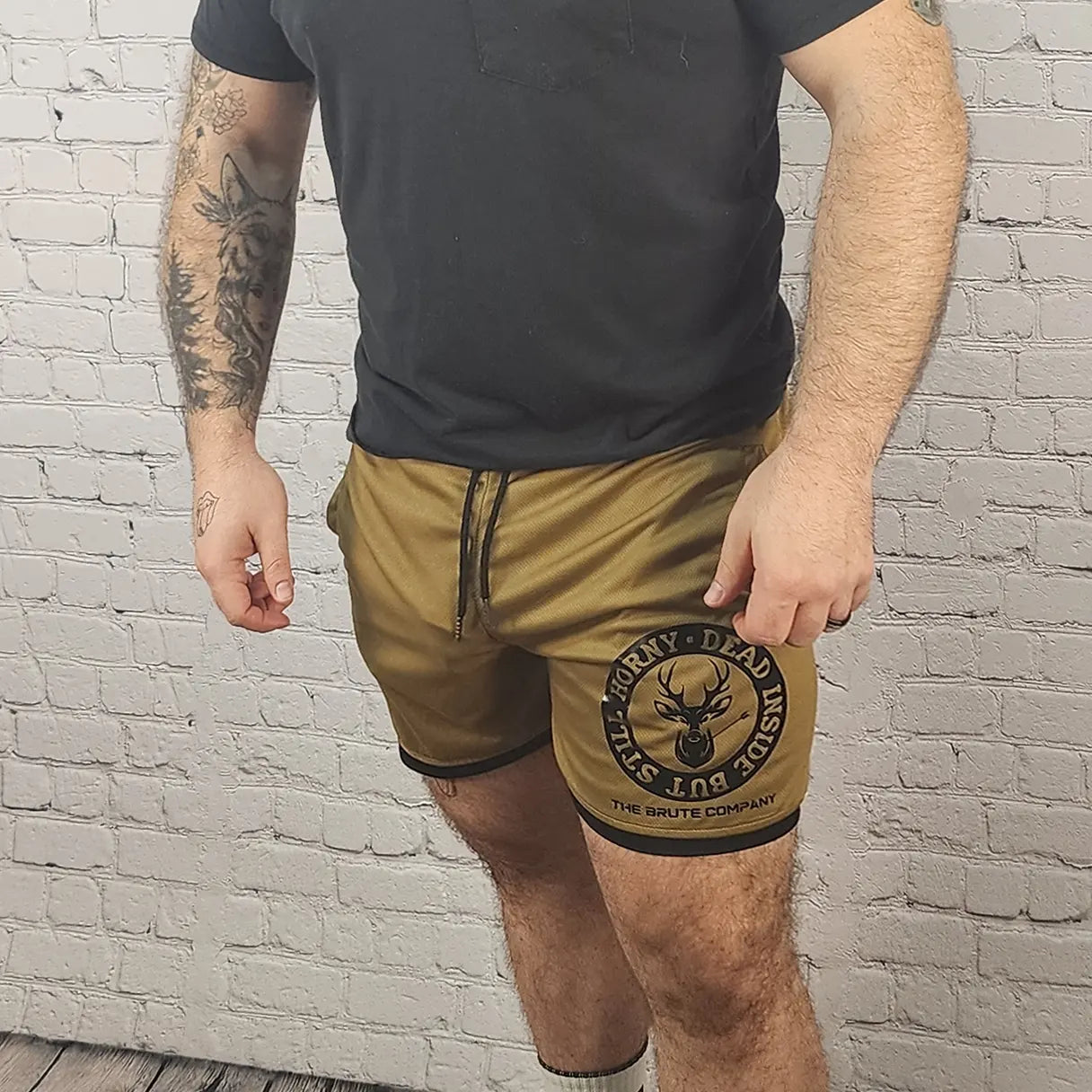 Brute Co Dead Inside But Still Horny Lifting Shorts
