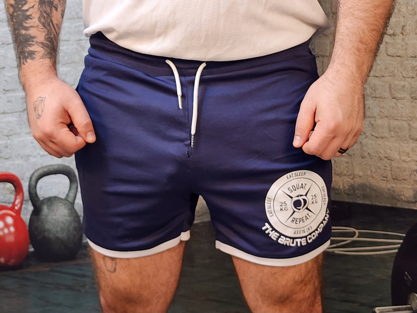 Brute Co Peach Dumbbell Lifting Shorts