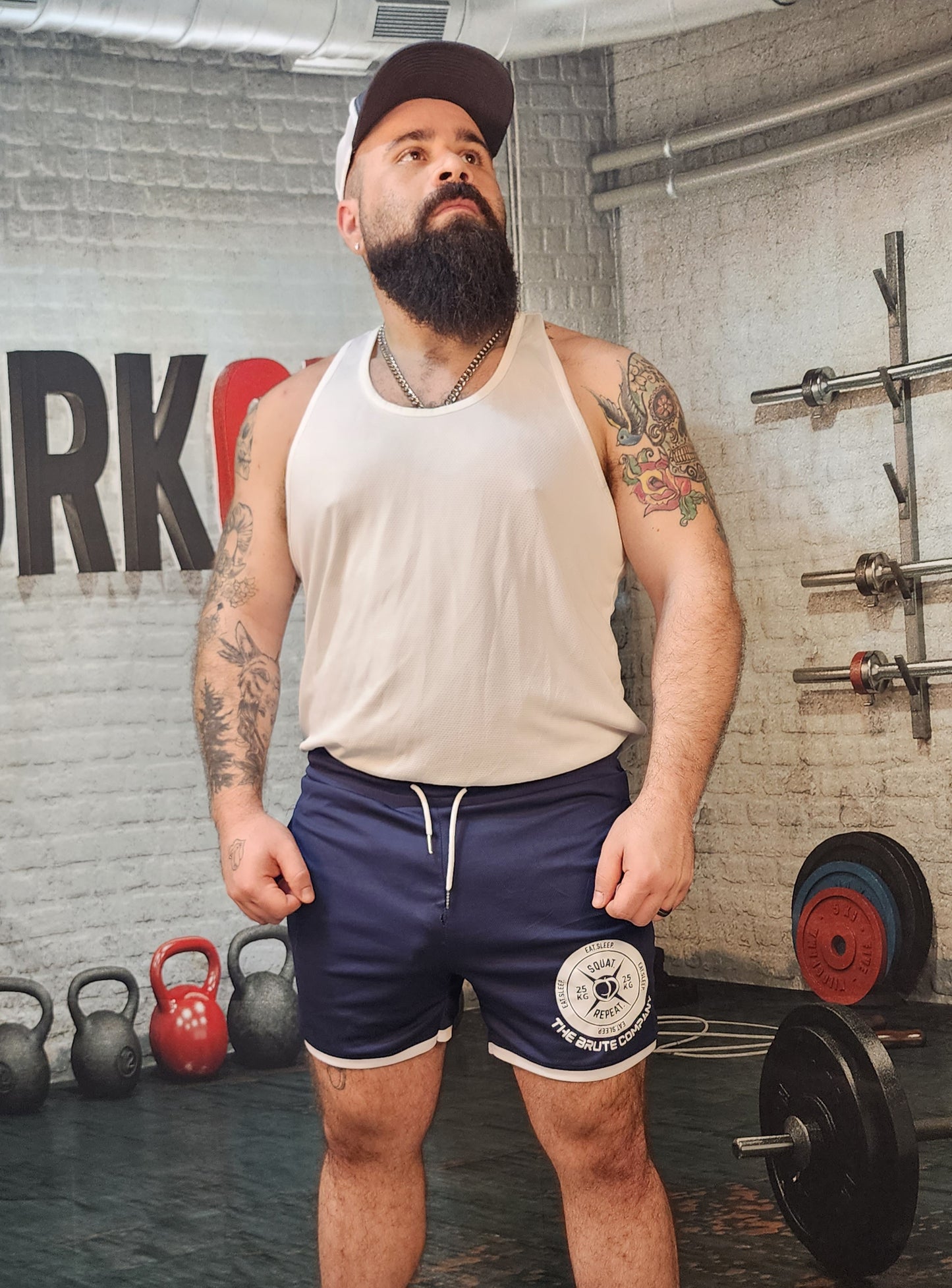 Brute Co Peach Dumbbell Lifting Shorts