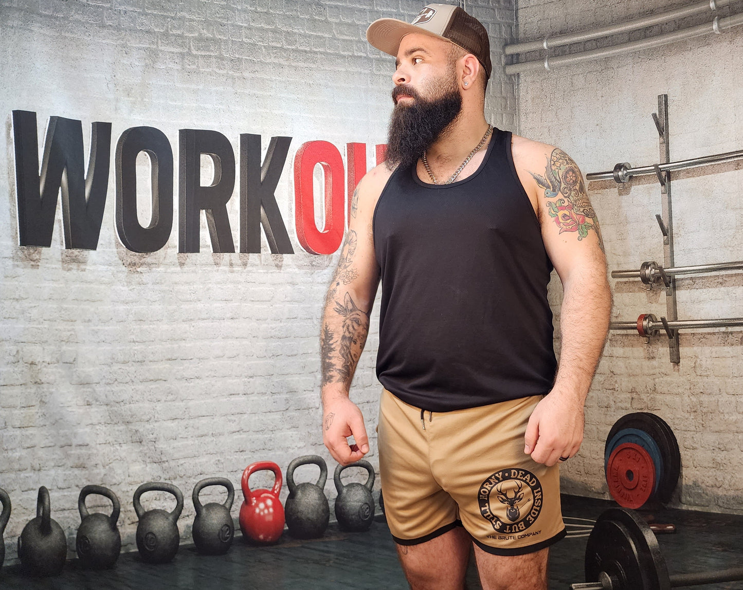 Brute Co Dead Inside But Still Horny Lifting Shorts