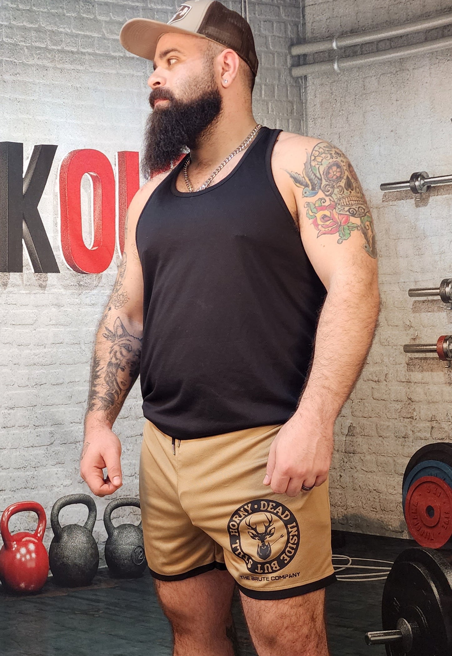 Brute Co Dead Inside But Still Horny Lifting Shorts