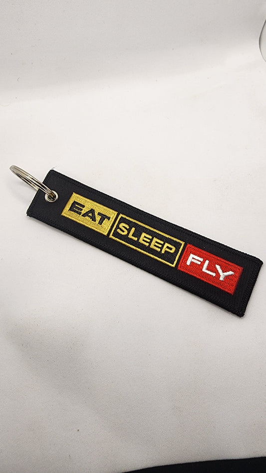 "EAT SLEEP FLY" Bag Tag