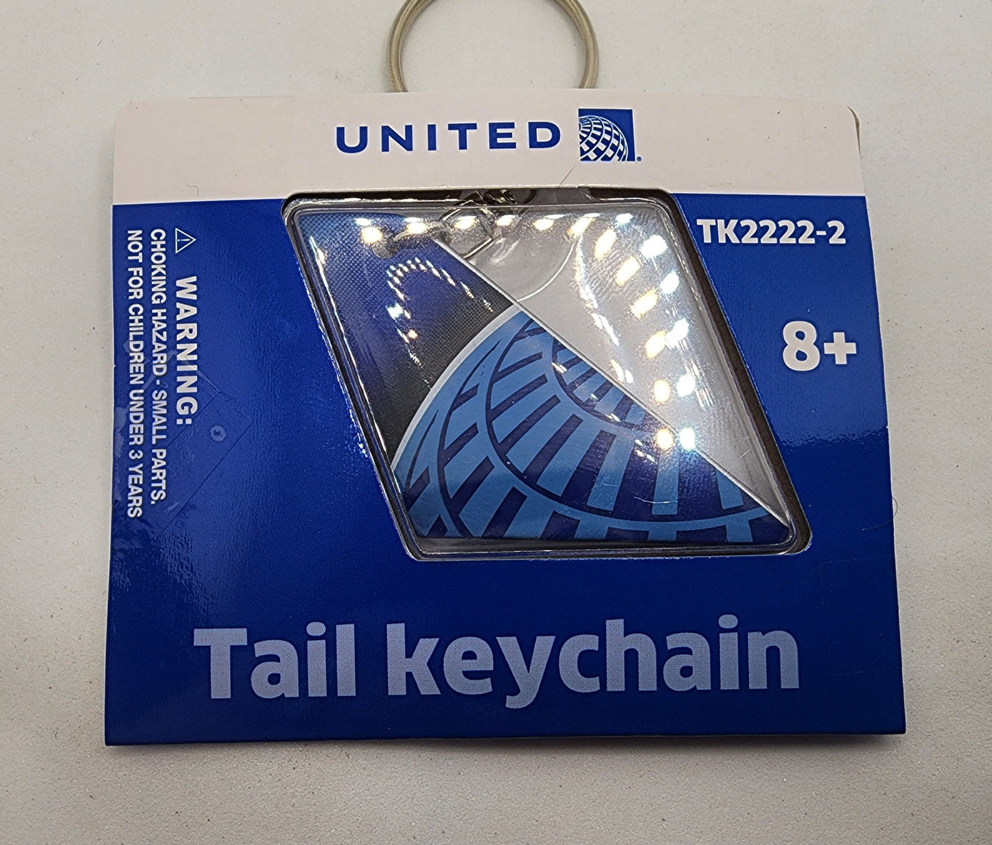 United Airlines Airplane Tail Key Chain