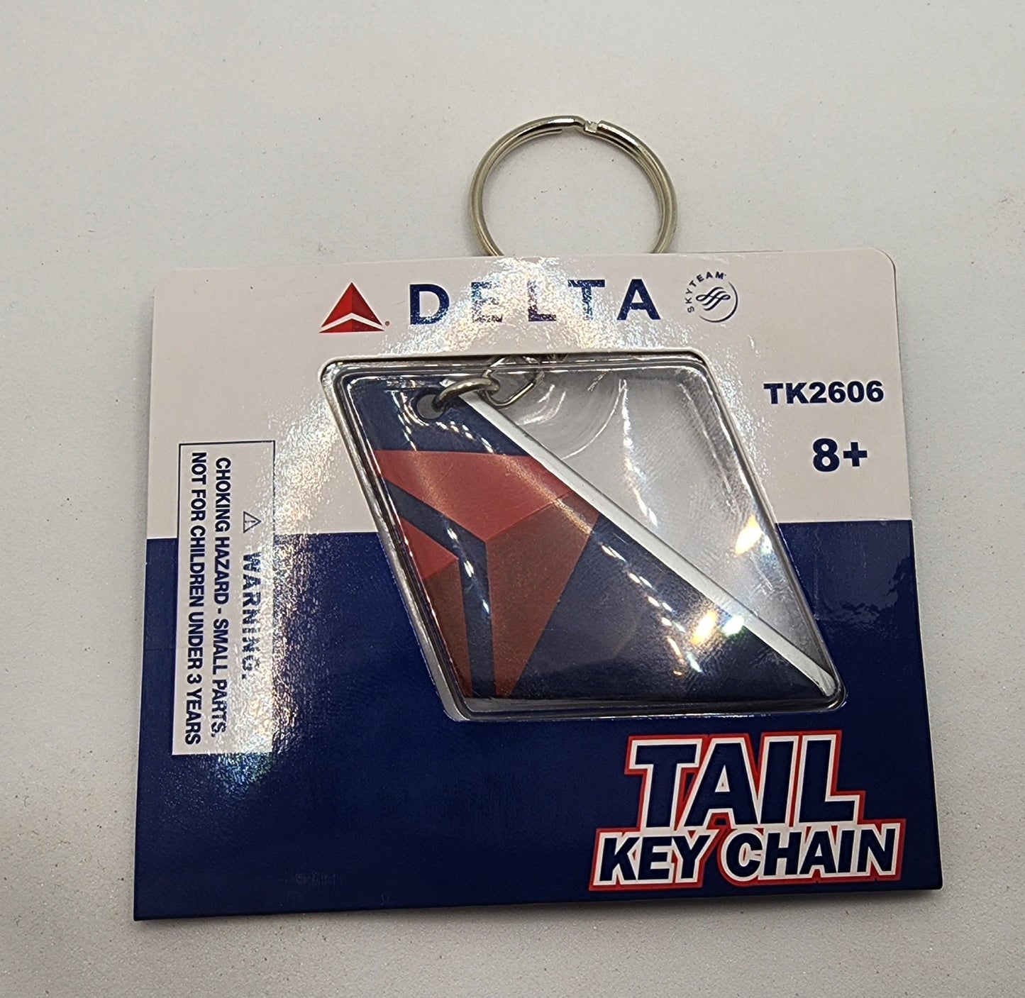 Delta Airplane Tail Key Chain