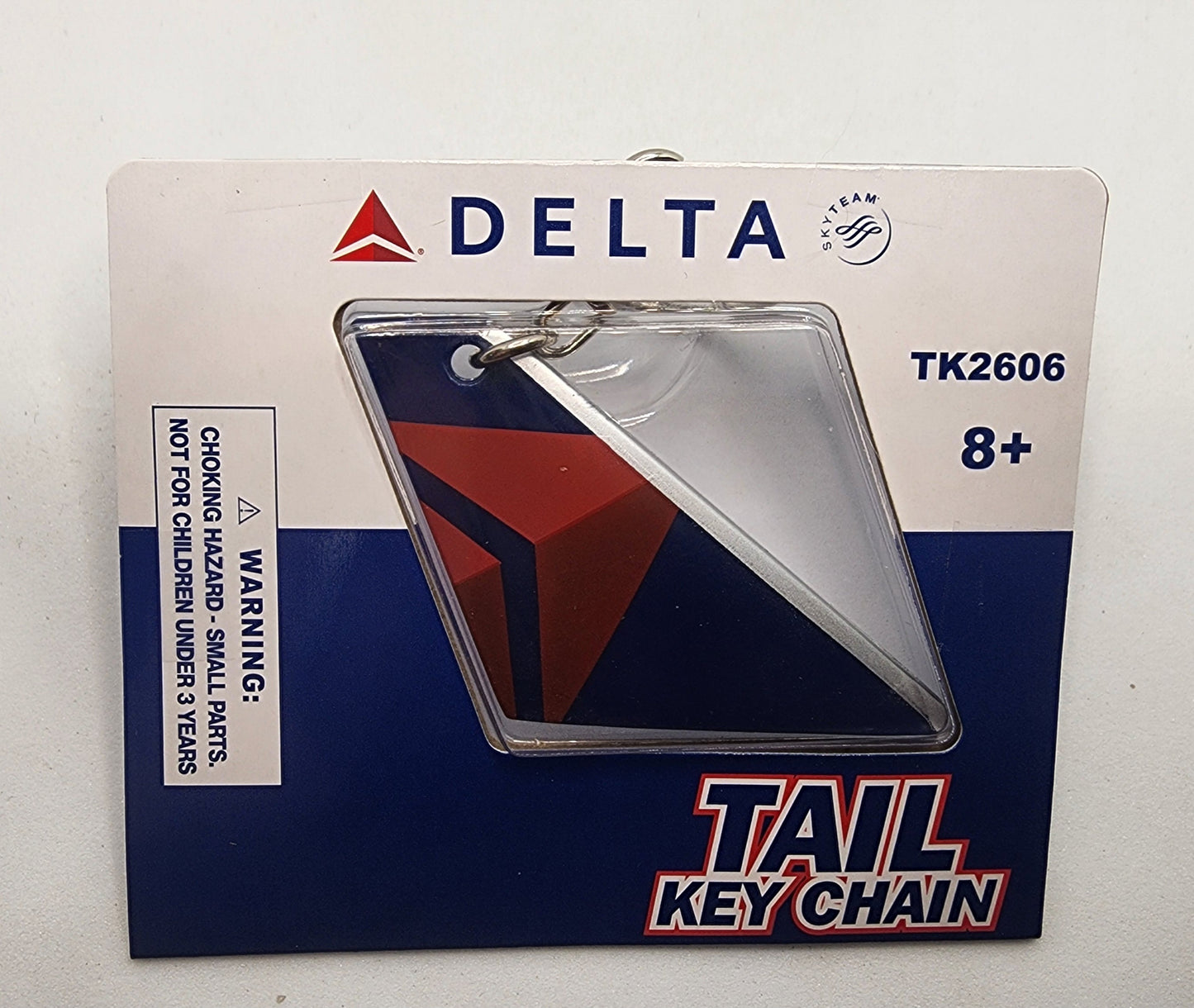 Delta Airplane Tail Key Chain