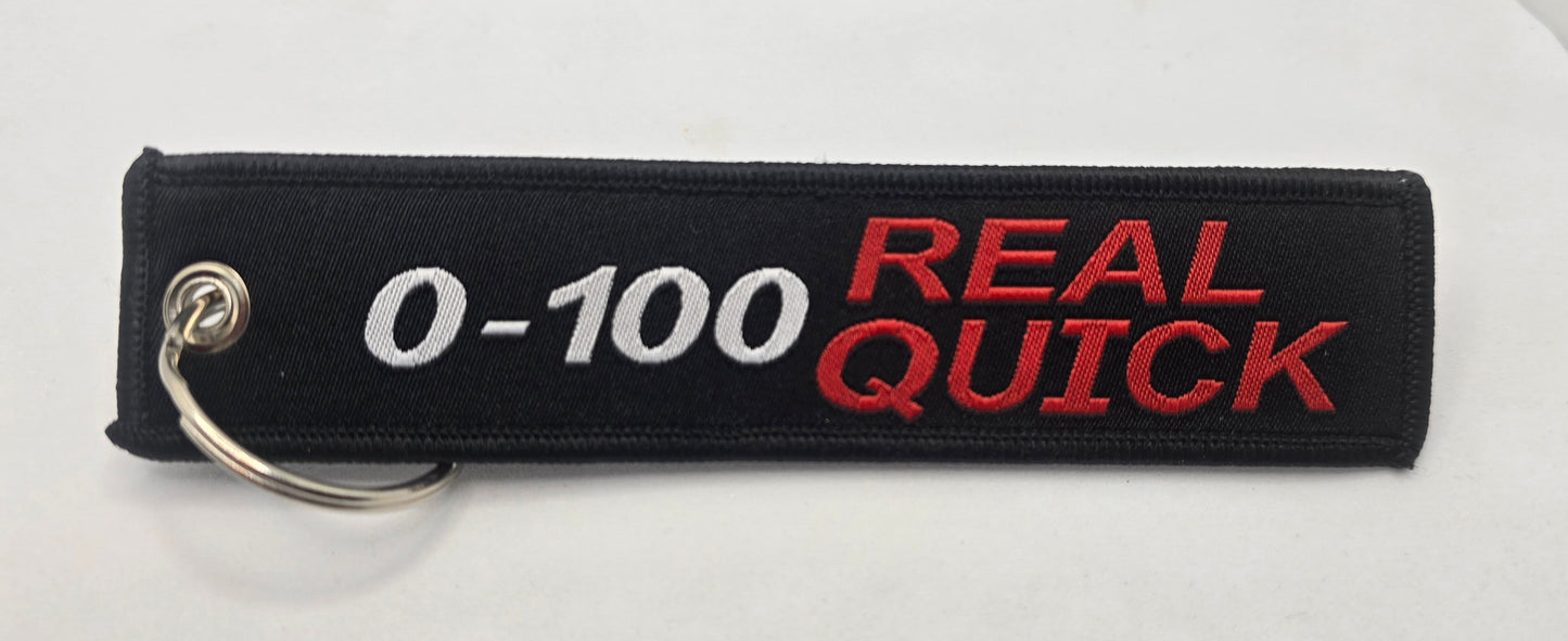 "0-100 REAL QUICK" Airline Bag Tag