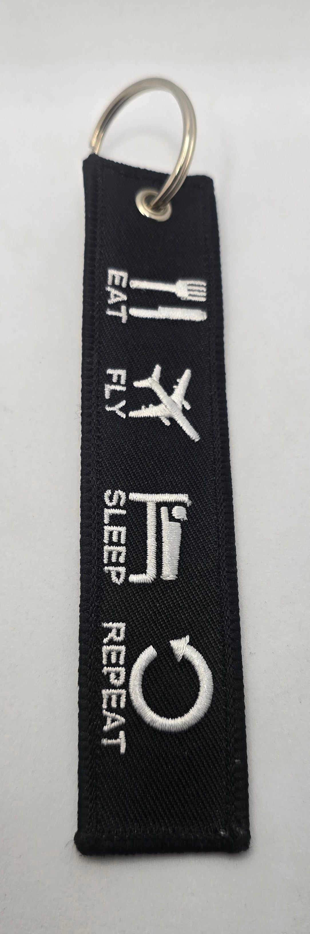 "EAT FLY SLEEP REPEAT" Airline Bag Tag