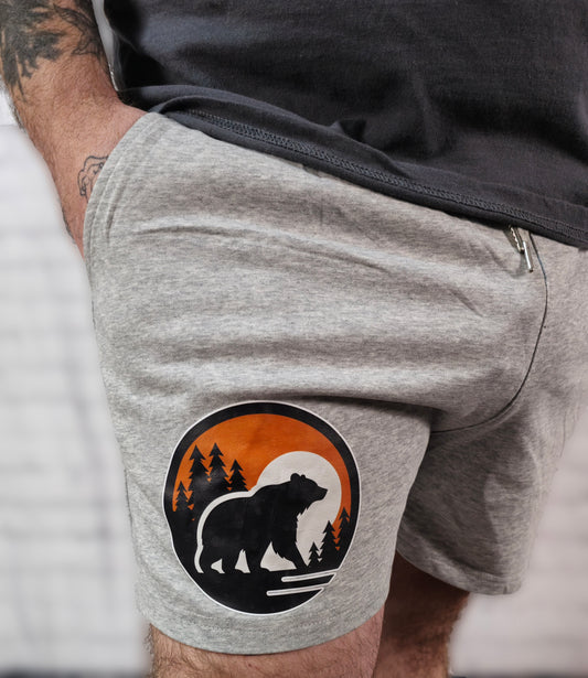 Lazy Bear Cotton Shorts