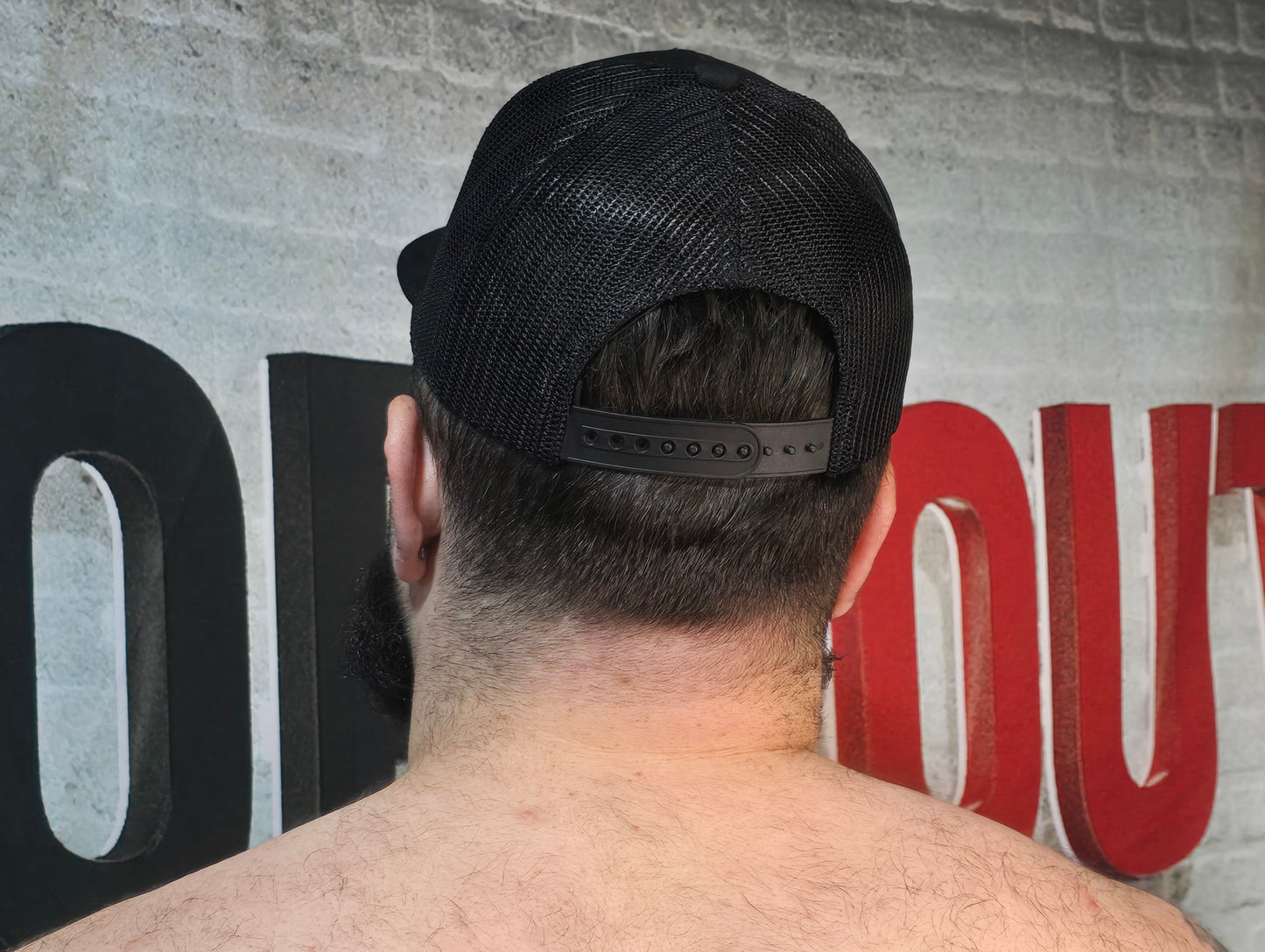 Brute Co Round Black, Brown and Orange Logo Snapback