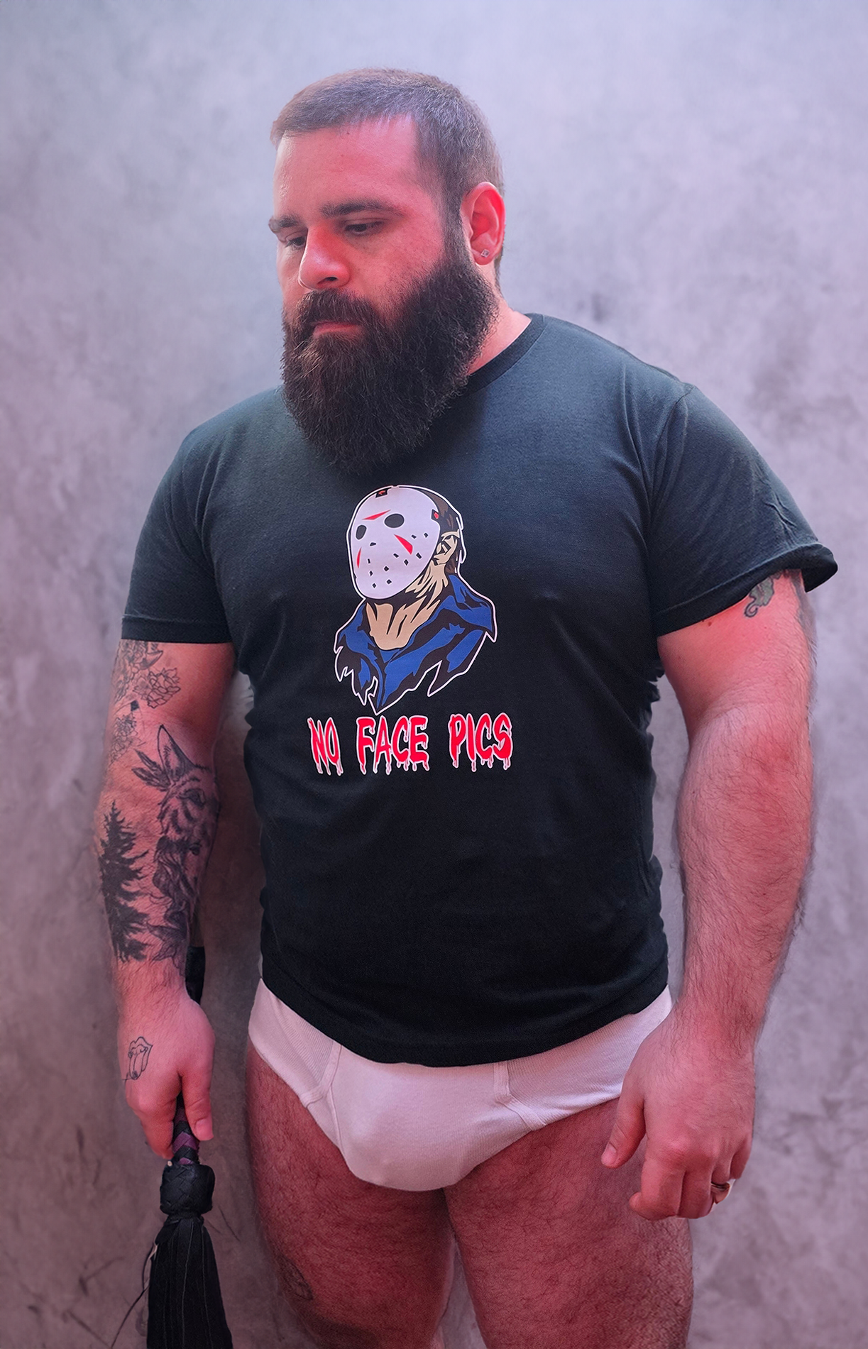 "No Face Pic" Jason Black T-Shirt