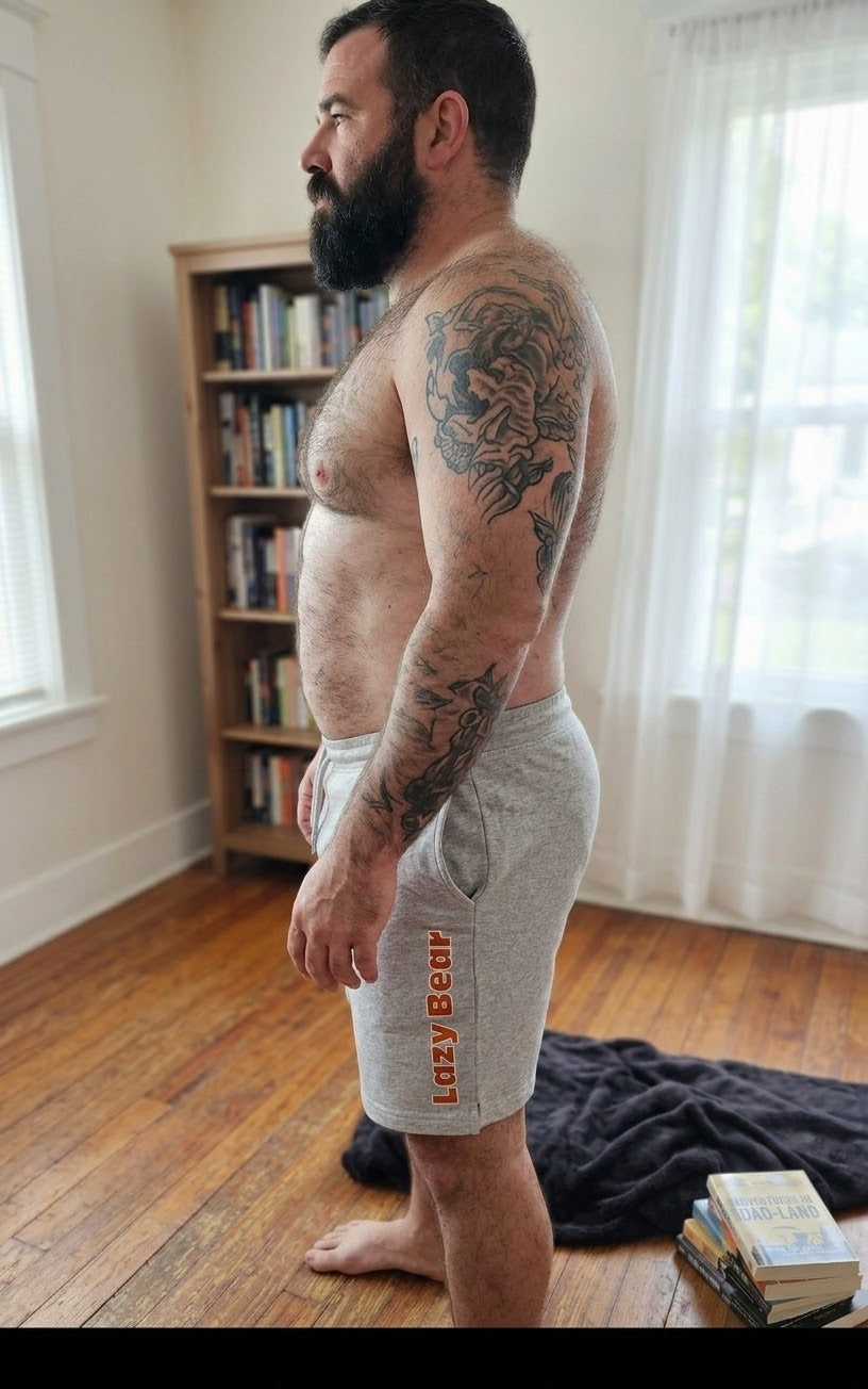 Lazy Bear Cotton Shorts