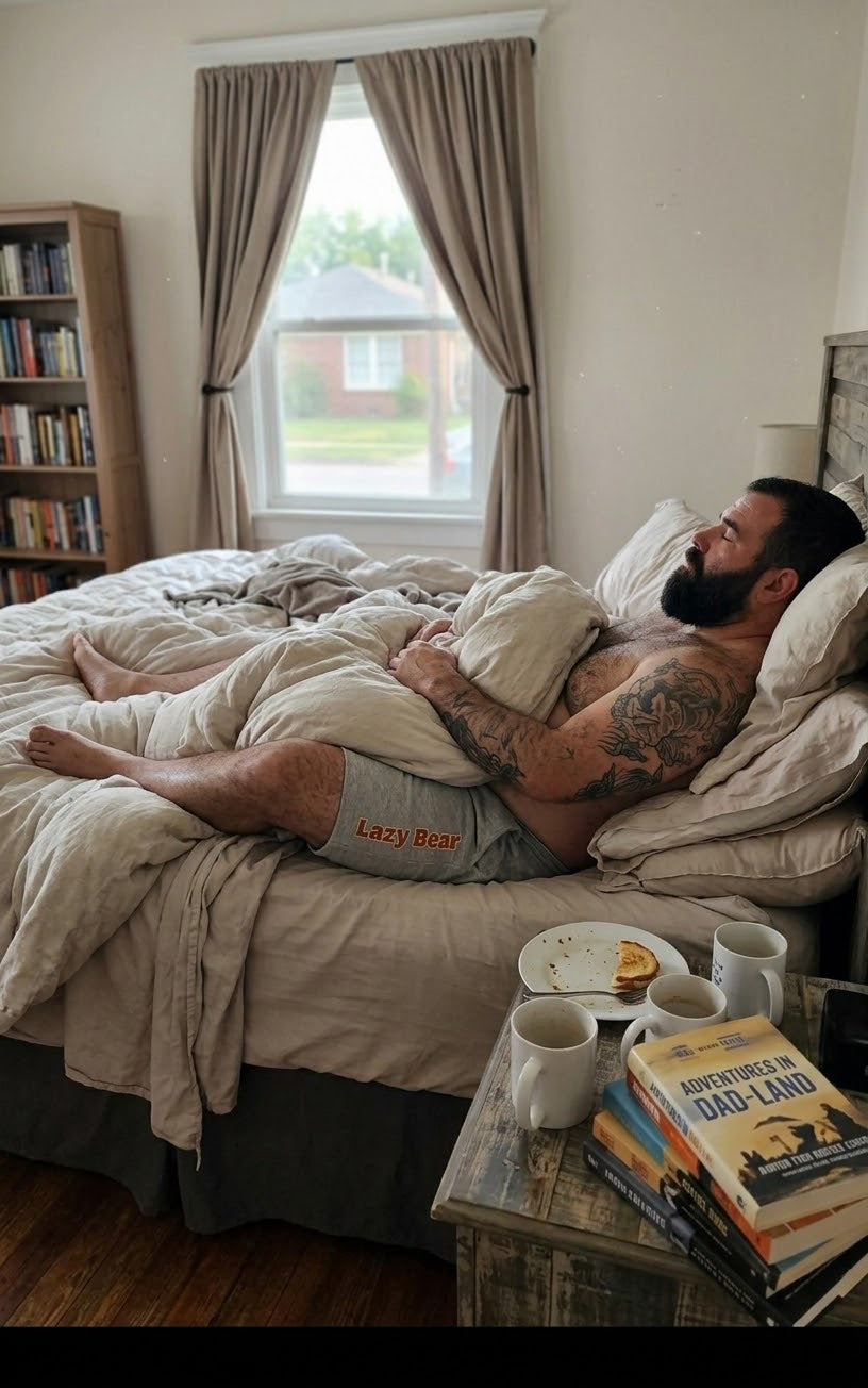 Lazy Bear Cotton Shorts