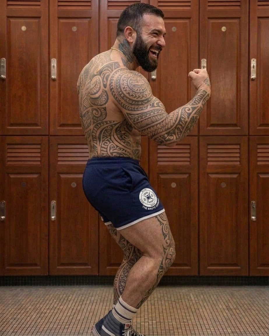 Brute Co Peach Dumbbell Lifting Shorts