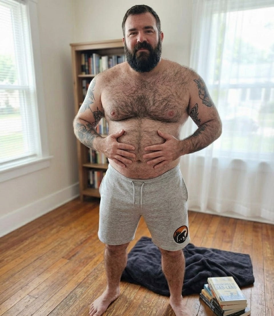 Lazy Bear Cotton Shorts