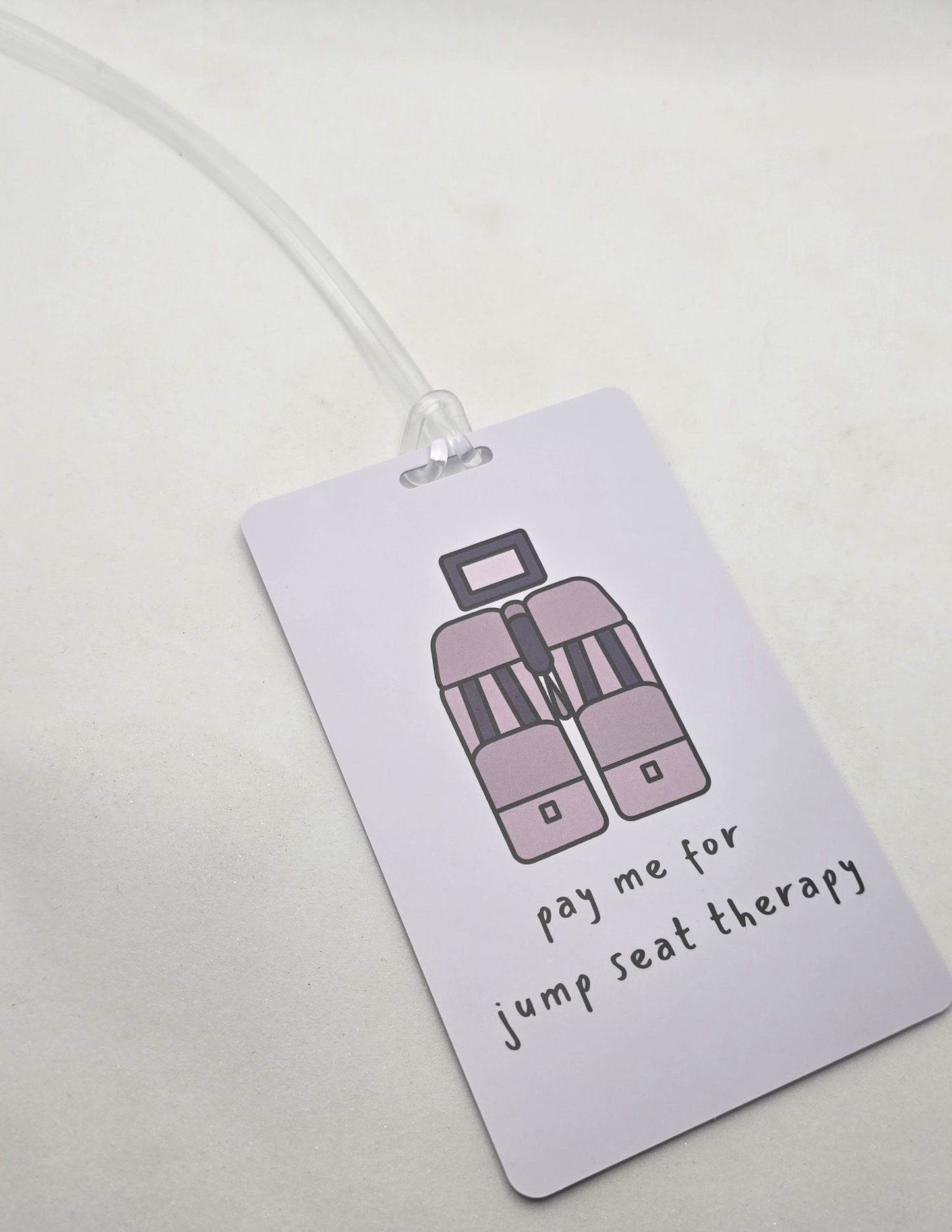 "JUMPSEAT THERAPY" BAG TAG