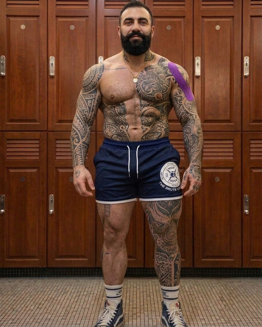 Brute Co Peach Dumbbell Lifting Shorts