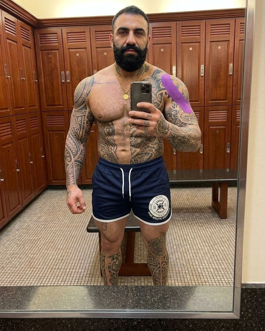 Brute Co Peach Dumbbell Lifting Shorts