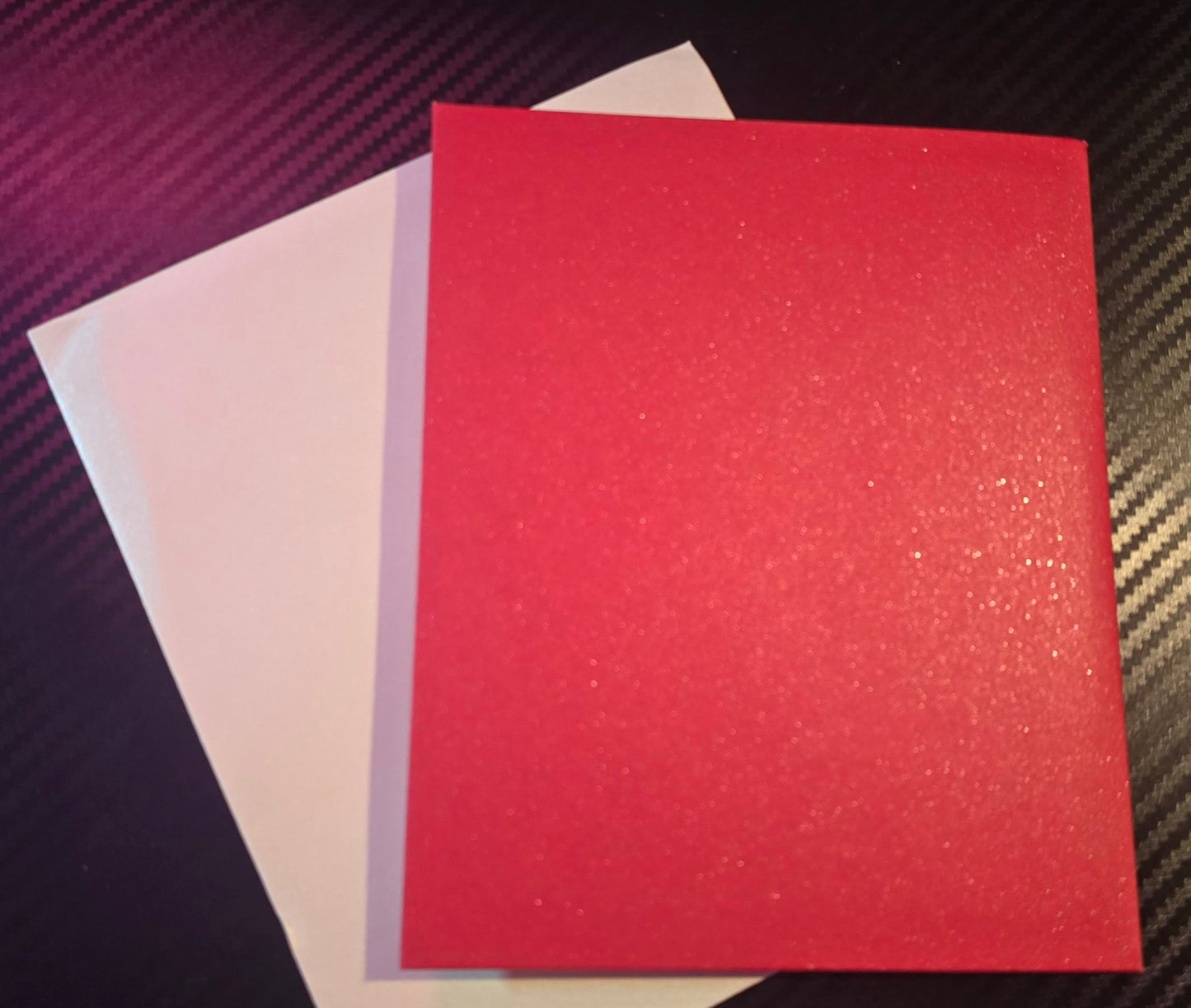 Red 3D Airplane Greeting Card