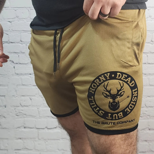 Brute Co Dead Inside But Still Horny Lifting Shorts